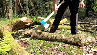 Discussing Axe Safety when Chopping Logs. Pros and Cons of 3 Methods