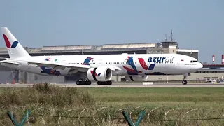 021. Посадка в аэропорту Домодедово (UUDD) Boeing 777-31H(ER) VQ-BZY 26 августа 2018 года