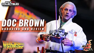 Hot Toys DOC BROWN Deluxe Edition Unboxing and Review | Back to The Future