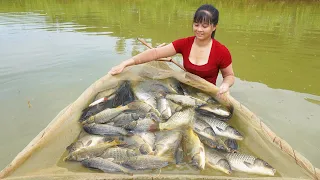 FULL VIDEO: Harvest Many Fish, Peanuts, Squash Go To Countryside Market Sell || Free Bushcraft