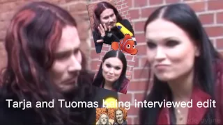 Tarja and Tuomas being interviewed edit