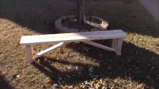 Beautiful, Simple Harvest Farmhouse Bench (DIY)