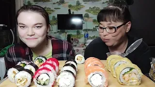 Мукбанг | Суши, роллы | MUKBANG | Sushi, rolls