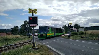 Železniční přejezd Holedeček #1 26.7.2023 / Czech railroad crossing