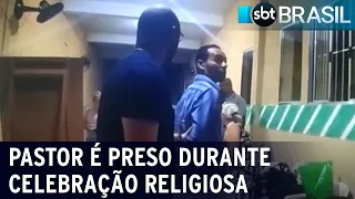 Pastor acusado de matar homem é preso durante celebração religiosa | SBT Brasil (31/01/23)