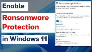 Enable Ransomware Protection in Windows 11