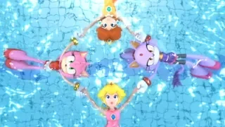 Mario and Sonic at the London 2012 Olympic Games (Wii) - Synchronized Swimming (All Characters)