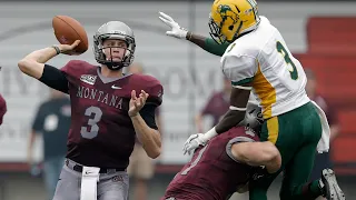 North Dakota State Bison at Montana Grizzlies 2015 FCS Football Highlights