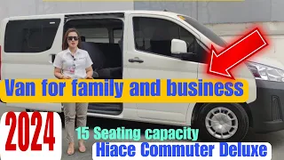 2024 Improved Hiace Commuter Deluxe 2.8 Dsl MT Full Specifications#toyota #ofw