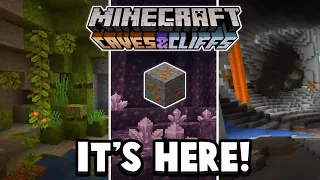 Minecraft 1.17 - Cave And Cliffs Update NEW ORE & MORE