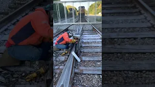 Welding  Bringing dead frog back to life. 😂 railroad.