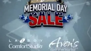 Aven's La-Z-Boy Memorial Day Sale. The Biggest Event of the Year!