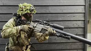 DVL-10 Airsoft Russia's Quietest Sniper Rifle has the World's LARGEST Silencer