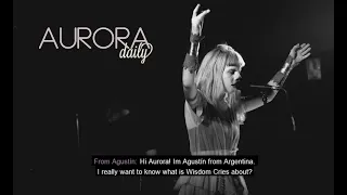 AURORA - Quote 009: „.… if wisdom was a person … I think wisdom would cry ….“ (2018-03-01)