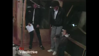 Michael Jackson dances like James Brown at We Are World Recording Studio