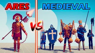 ARES vs MEDIEVAL TEAM - Totally Accurate Battle Simulator | TABS