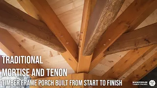 Timber Frame Porch with Live Edge