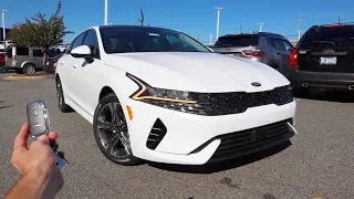 2021 KIA K5 EX: Start Up, Walkaround, Test Drive and Review