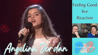 Angelina Jordan 10 years old "Feeling Good"  live performance first listen reaction.