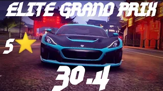 30.450 | Round 6 Elite Grand Prix [Reach For The Sky] - 5⭐ Rimac (4594 Rank) - Asphalt 9