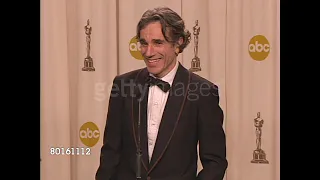 Daniel Day Lewis backstage interview Oscars 2008 | Part 1