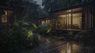 Cozy Villa | Natural Rain Sounds for Sleep | Relax Your Mood and Fall into Deep Sleep