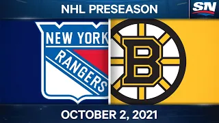 NHL Pre-Season Highlights | Rangers vs Bruins – October 2nd, 2021