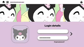 [NEW] Cute Kuromi Login Intro Template | free aesthetic intro