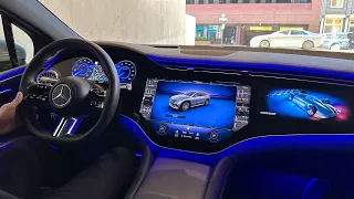 NEW 2023 EQS SUV 580! FIRST POV DRIVE Full Electric GLS! Interior Exterior Walkaround