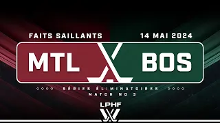Séries éliminatoires de la LPHF : Montréal c. Boston (match no 3)