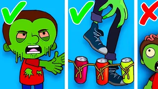 How to survive a zombie apocalypse. Top life hacks. Compilation