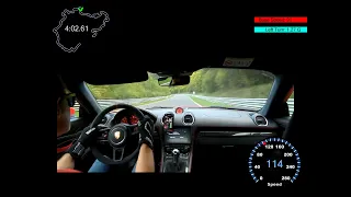 Porsche 718 GT4 Cayman Nordschleife BTG 7:24 Touristenfahrten 03 10 2022 Nürburgring