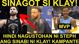 Steph KINONTRA si Klay! Anong PAG IISIP YAN! Morant Dapat daw PANSININ sa MVP!