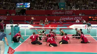 Sitting Volleyball - RUS vs BRA - Men's Quarterfinal 1 - Match 36 - London 2012 Paralympic Games