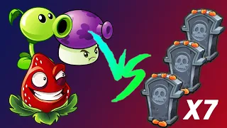 Какое Растение сможет уничтожить 7 Надгробий с Помощью Удобрения??? Plants vs Zombies 2