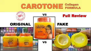 Carotone Cream Original vs Fake review