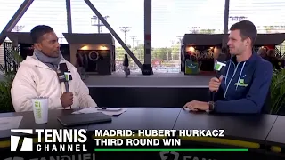 Hubert Hurkacz Discusses 5 Years Eating Plant Based | 2024 Madrid 3rd Round