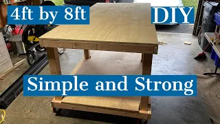 DIY Rolling Workbench Table | Simple and Strong