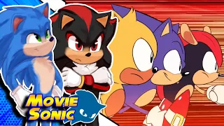 Movie Sonic and Movie Shadow React to Sonic Mania Adventures - All Episodes!!