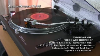 MIDNIGHT OIL: "Beds Are Burning" ( Kintore East Mix. / Tamarama Mix.),....En Vinyl LP ¡¡¡