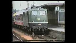 Eisenbahn in und um Augsburg & Geislingen an der Steige 1989