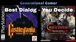 Castlevania: Symphony of the Night (PS4)  - Dialog Changes From PS1 Game (Castlevania Requiem PS4)