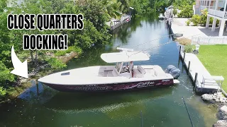 How To Dock a Boat the Best Way - CLOSE QUARTERS | Gale Force Twins