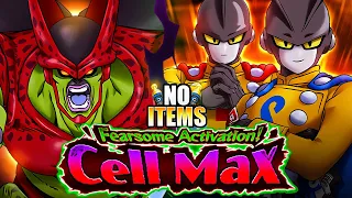 NO ITEM RUN! ARTIFICIAL LIFE FORMS TEAM VS. SUPER BOSS CELL MAX! (DBZ: Dokkan Battle)