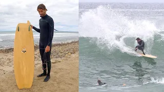 Surfing this 5'6" Asymmetric Twin Fin at Lowers Trestles with Lost Ark Surfboards