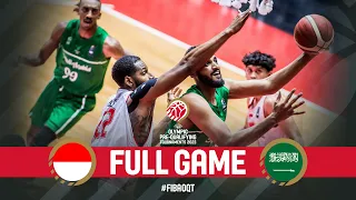 Indonesia v Saudi Arabia | Full Basketball Game | FIBA Olympic Pre-Qualifying Tournament 2023 Syria