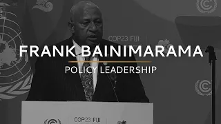 Prime Minister Frank Bainimarama 2020 Champion of the Earth - Policy Leadership