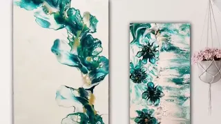 ACRYLIC ART CREATED DIFFERENTLY 🤩Dutch pour with  more/ Free to do as your Art desires/3  process