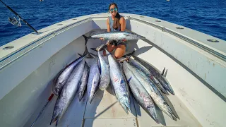 ABSOLUTELY INSANE WAHOO ACTION! Catch Clean & Cook! Fishing Key West, Florida