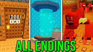 DOORS: Retro Mode - ALL Endings (Roblox Showcase) - April Fools 2024